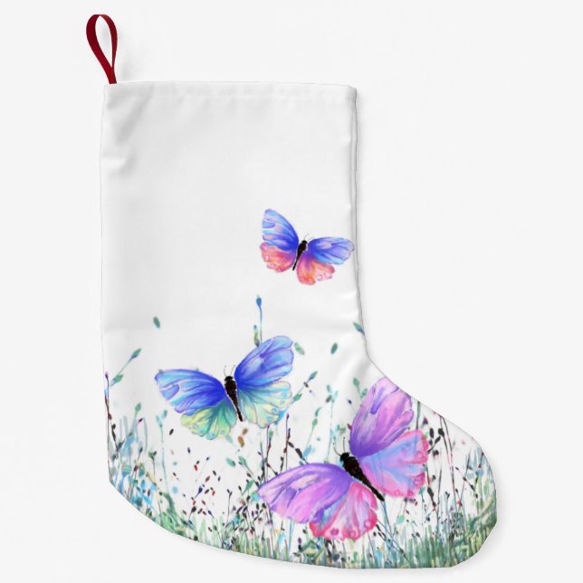 Petite Chaussette De Noël Papillons volants Noël Stocker (Devant)