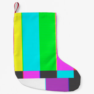 Petite Chaussette De Noël pas d'écran TV signal avec bruit