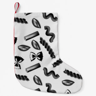 Petite Chaussette De Noël Pâtes Diversité Grises Alimentation Italienne Oeuv