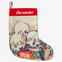 Petite Chaussette De Noël Paul Cezanne - Aquarelle à trois crânes