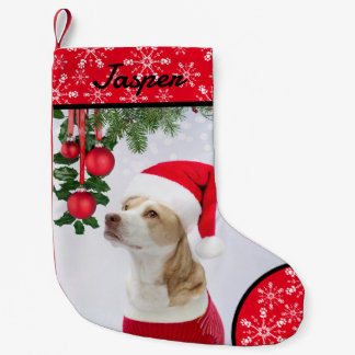 Petite Chaussette De Noël Paw Snowflake Animaux de Noël Stocker