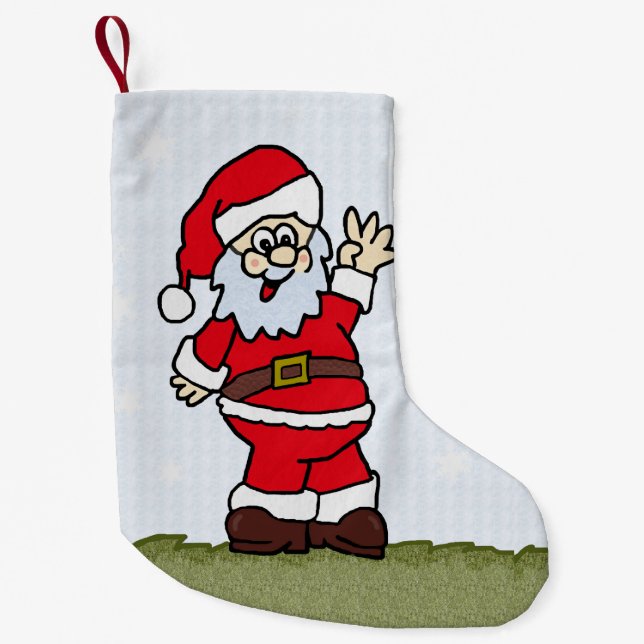 Petite Chaussette De Noël Père Noël (Devant)
