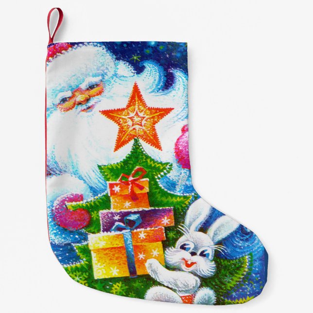 Petite Chaussette De Noël Père Noël (Devant)