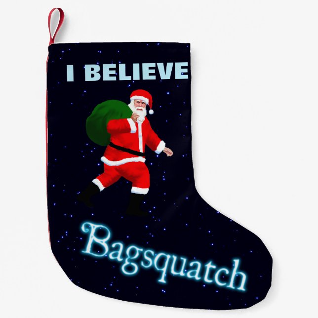 Petite Chaussette De Noël Père Noël - Bagsquatch (Devant)