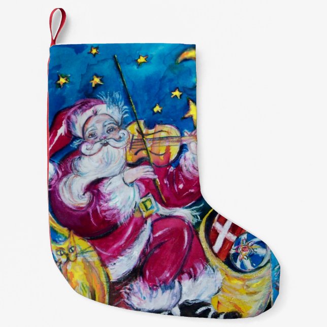 PETITE CHAUSSETTE DE NOËL PÈRE NOËL INSPIRÉ (Devant)
