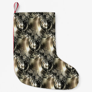 Petite Chaussette De Noël Perles dorées