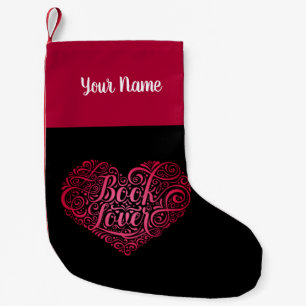 Petite Chaussette De Noël Personnalisé Book Lover