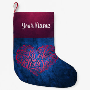 Petite Chaussette De Noël Personnalisé Book Lover
