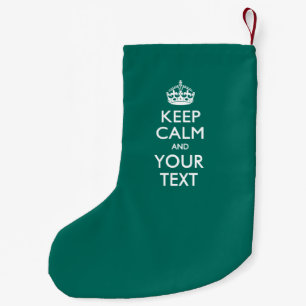 Petite Chaussette De Noël Personnalisé GARDEZ le CALME ET votre texte