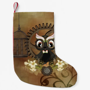 Petite Chaussette De Noël Petit hibou à vapeur