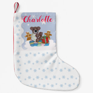 Petite Chaussette De Noël Peu de bas de Noël personnalisé par ours