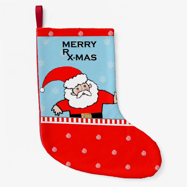 Petite Chaussette De Noël Pharmaciste Cadeaux de vacances Petite réserve de  (Devant)