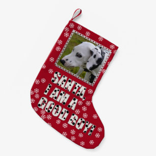 Petite Chaussette De Noël Photo personnalisée "Père Noël, je suis un bon