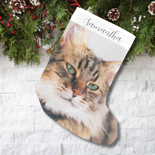 Petite Chaussette De Noël Photo pour animaux de compagnie personnalisée Peti (Créateur téléchargé)
