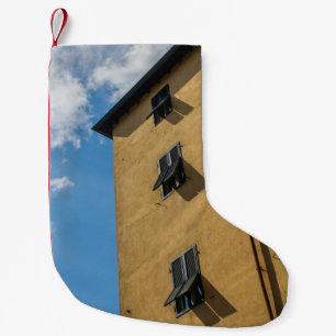 PETITE CHAUSSETTE DE NOËL PHOTOGRAPHIE À FAIBLE ANGLE DE LA FENÊTRE BROWN LO