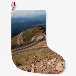 PETITE CHAUSSETTE DE NOËL PHOTOGRAPHIE AÉRIENNE DE LA ROUTE À VENT