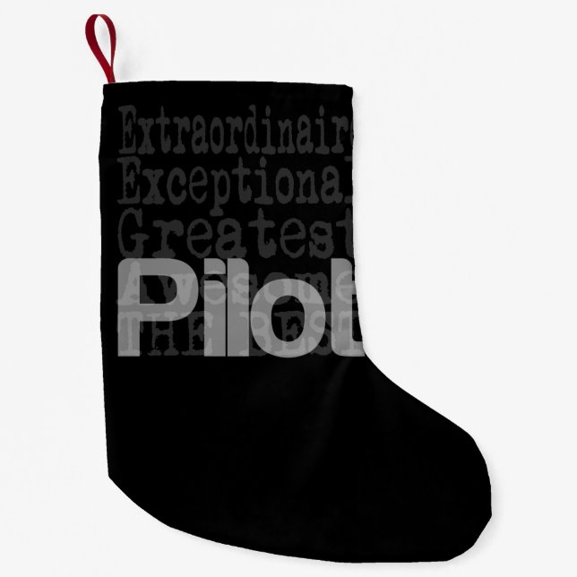 Petite Chaussette De Noël Pilote Extraordinaire (Devant)