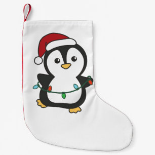Petite Chaussette De Noël Pingouin Noël Animaux d'hiver Pingouines de vacanc