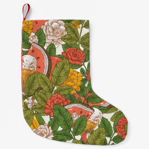 Petite Chaussette De Noël Pique-nique d'été Watermelon Crème de glace