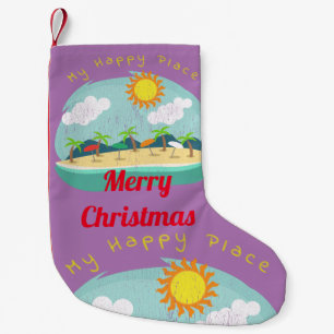 Petite Chaussette De Noël Plage Happy Place Thunder_Cove