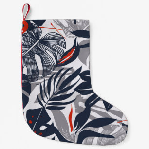 Petite Chaussette De Noël Plantes de la jungle : Floral Bio sans joint