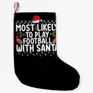 Petite Chaussette De Noël Plus susceptible de jouer au football avec le Père