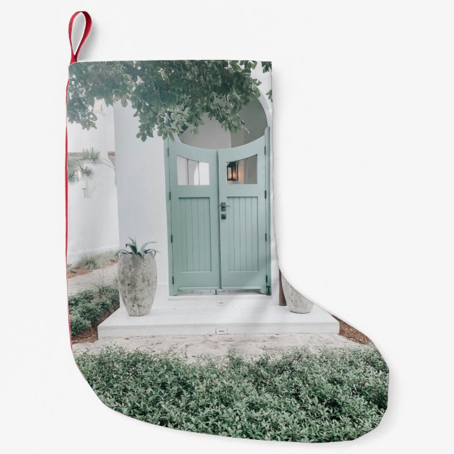 PETITE CHAUSSETTE DE NOËL PORTE FERMÉE EN JOURNÉE (Devant)