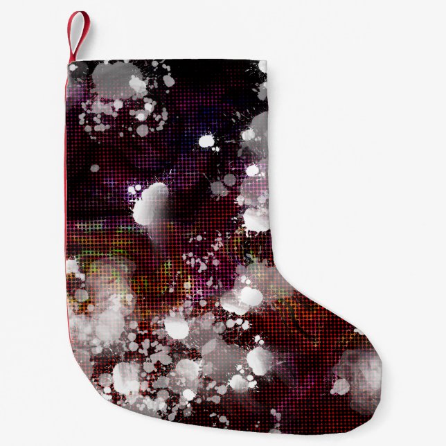 Petite Chaussette De Noël Préparation sombre (Devant)