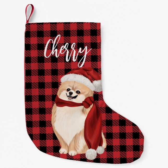 Petite Chaussette De Noël Prise de Noël en Poméranie (Devant)