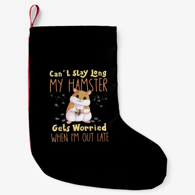 Petite Chaussette De Noël Propriétaires de Hamster Pet Hamster (Devant)