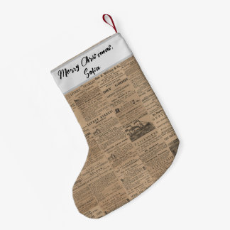 Petite Chaussette De Noël Publicités d'antan, NY 1856