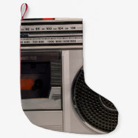 Radiocassette radio stéréo portable rétro obsolète
