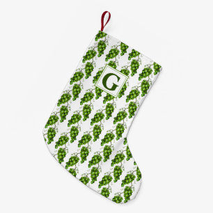 Petite Chaussette De Noël Raisins verts - Stocking de Noël