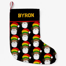 Petite Chaussette De Noël Rasta Santa Claus Jamaican
