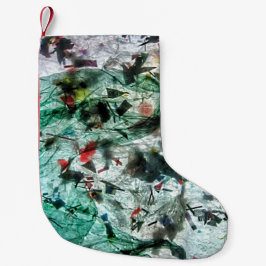 Petite Chaussette De Noël Rembourrage bleu lisse de noël, Couleur douce abst