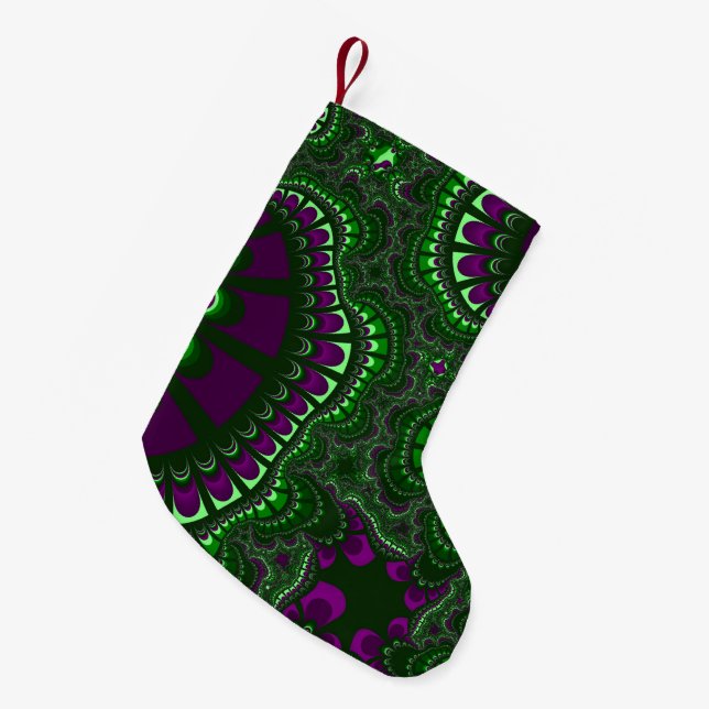 Petite Chaussette De Noël Remix vert pin (Devant (Accrochage))