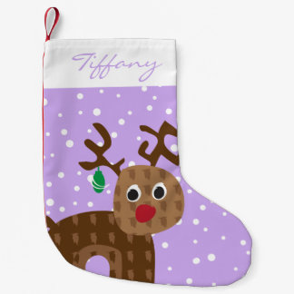 Petite Chaussette De Noël Renard personnalisé