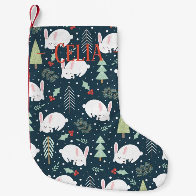 Petite Chaussette De Noël Réservation de Noël - Sommeils de Noël couchés (Devant)