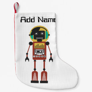 Petite Chaussette De Noël Rétro robot par radio