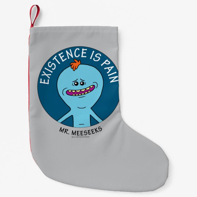 Petite Chaussette De Noël RICK ET MORTY™| L'Existence Est La Douleur (Devant)