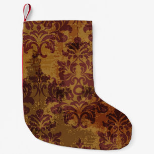 Petite Chaussette De Noël Rococo baroque sans couture motif