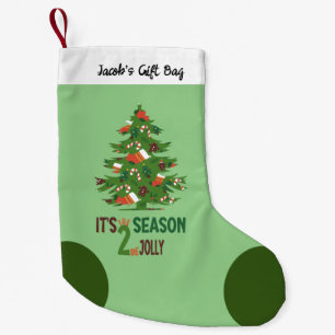Petite Chaussette De Noël Saison Personnalisé Enfants Arbre de Noël