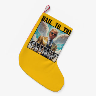 Petite Chaussette De Noël Salut au chef - Trump 2024