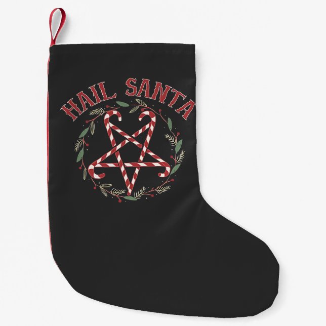 Petite Chaussette De Noël Salut Satan Noël Krampus Xmas Devil Candy (Devant)