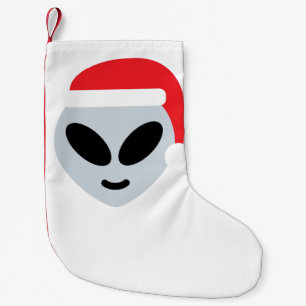 Petite Chaussette De Noël santa claus alien emoji stockage