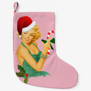 Petite Chaussette De Noël santa claus pin up