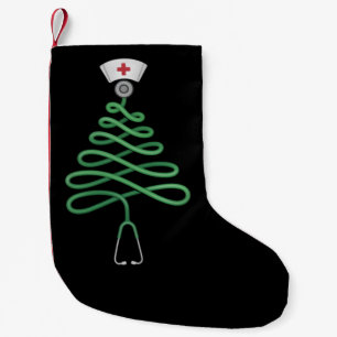 Petite Chaussette De Noël Sapin de Noël Stéthoscope Infirmière Chirurgicale 