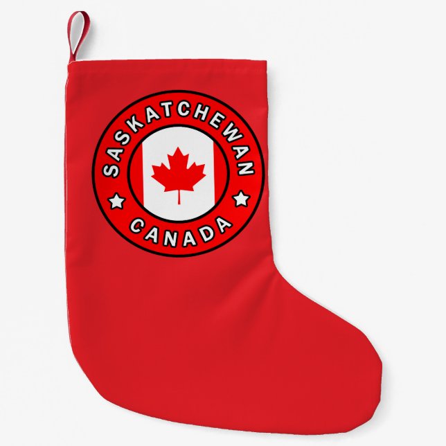 Petite Chaussette De Noël Saskatchewan Canada (Devant)