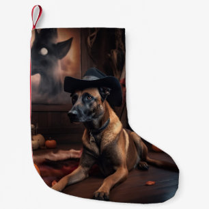 Petite Chaussette De Noël Scandale d'Halloween Citrouille