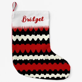 Petite Chaussette De Noël Scarlet Kingsnake rayé